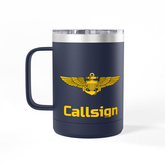 Customizable VFA-11 Coffee Tumbler (Pilot Wings)
