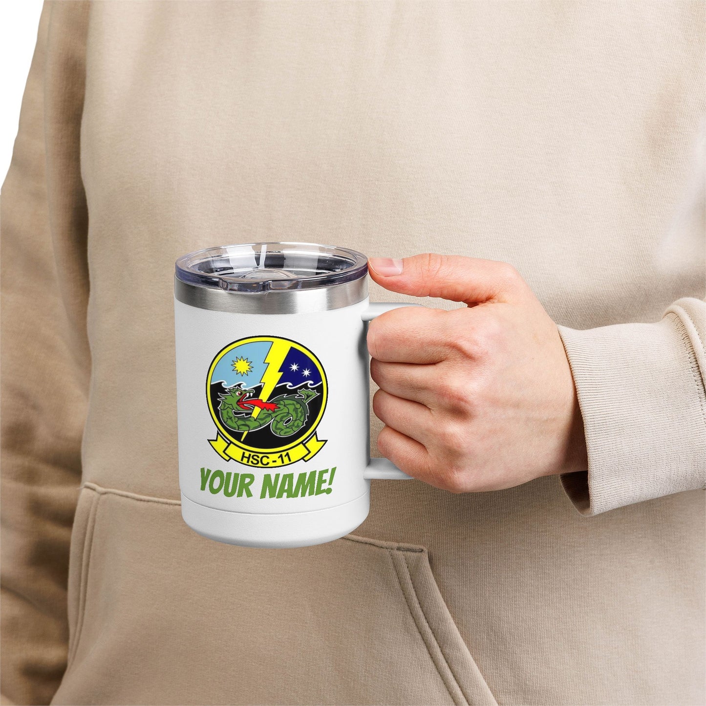 Customizable HSC-11 Coffee Tumbler (White)